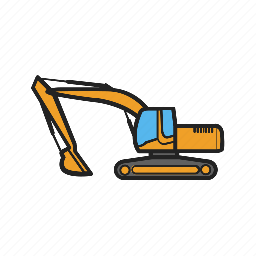 Building, construction machinery, excavator, construction, work icon - Download on Iconfinder