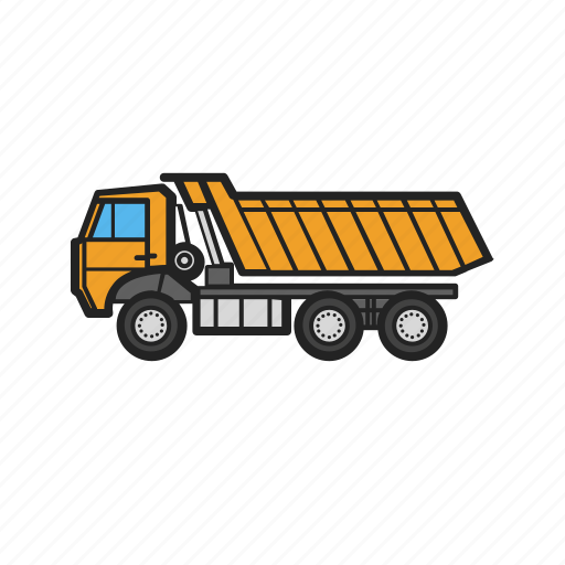 Building, construction machinery, tipper, construction, work icon - Download on Iconfinder