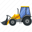construction, machinery, vehicle, tractor, bulldozer