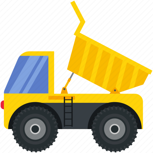 Construction, machinery, vehicle, dump, truck, loader icon - Download on Iconfinder