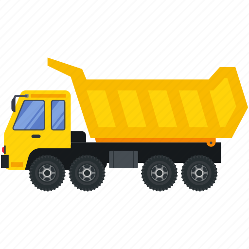 Construction, machinery, vehicle, dump, truck, loader icon - Download on Iconfinder