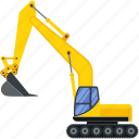 construction, machinery, vehicle, excavator, loader