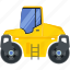 construction, machinery, vehicle, road, roller, tractor 