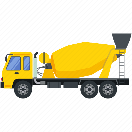 Construction, machinery, vehicle, cement, mixer icon - Download on Iconfinder