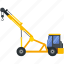 construction, machinery, vehicle, loader, hook, tractor 