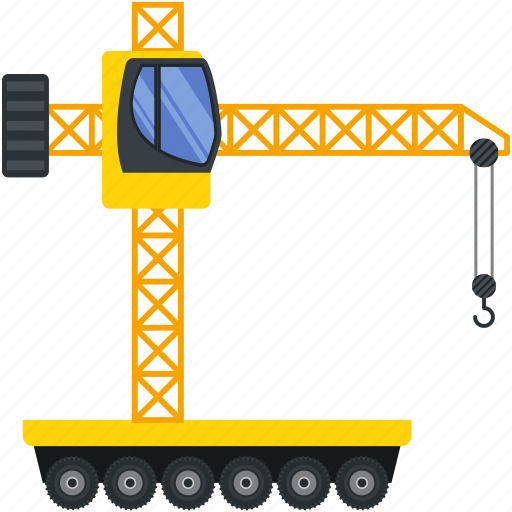 Construction, machinery, vehicle, crane, lifting, building icon - Download on Iconfinder