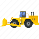 construction, machinery, vehicle, tractor, bulldozer