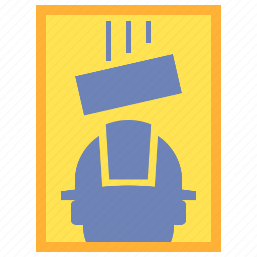 Danger, falling, objects, sign icon - Download on Iconfinder
