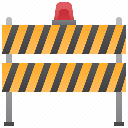 Barrier, close, construction, signal, warning icon - Download on Iconfinder