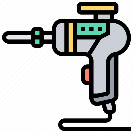 Borer, drill, electric, hardware, screwdriver icon - Download on Iconfinder