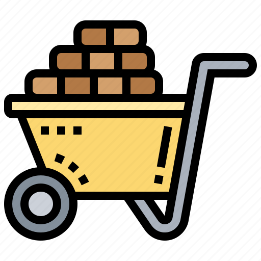 Carry, cart, construction, gardening, wheelbarrow icon - Download on Iconfinder
