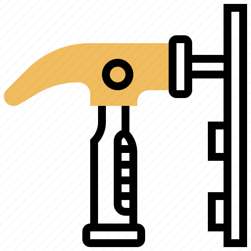 Carpenter, hammer, nail, repair, tool icon - Download on Iconfinder