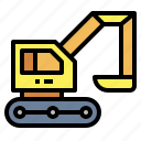 construction, loader, transport, truck