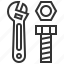 adjustable, wrench, configuration, repair, tools 