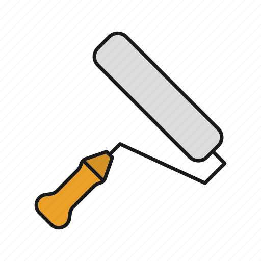Brush, instrument, paint roller, repair, roller, paintbrush icon - Download on Iconfinder