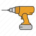 cordless drill, drill, equipment, perforator, repair, tool