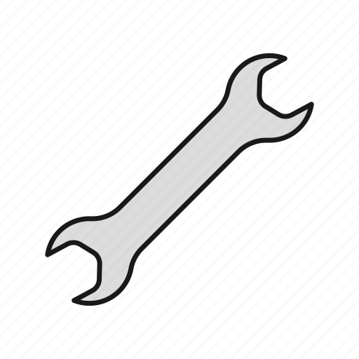 Double sided, instrument, spanner, tool, wrench, crescent icon - Download on Iconfinder