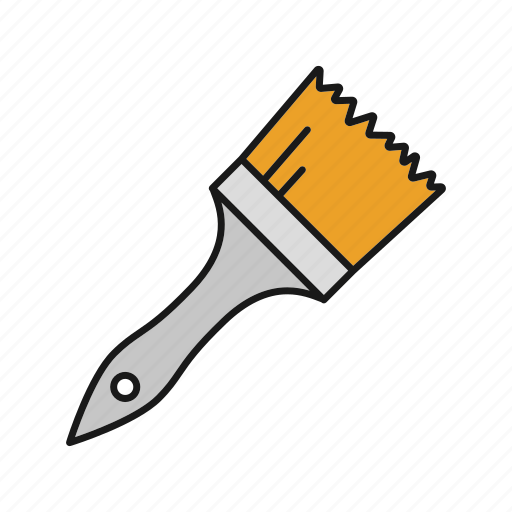 Brush, instrument, repair, tassel, paint, paintbrush, tool icon - Download on Iconfinder
