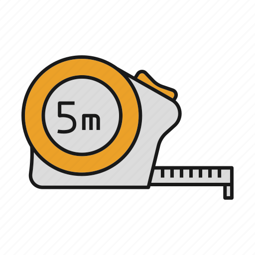 Inch tape, instrument, meter, roulette, tape measure icon - Download on Iconfinder