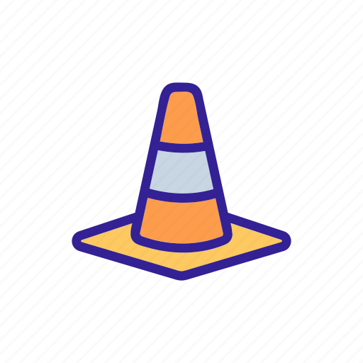 Building, closed, cone, construction, safety icon - Download on Iconfinder