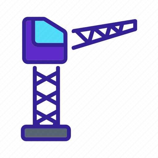 Building, crane, high, loading, port icon - Download on Iconfinder
