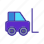 delivery, forklift, transport, truck, vehicle 