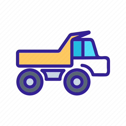 Cargo, construction, transport, truck, vehicle icon - Download on Iconfinder