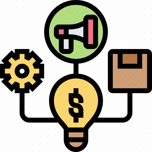 Marketing, mix, combine, factors, invention icon - Download on Iconfinder