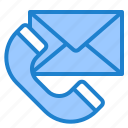 blue, call, contact, letter, mail, message, phone 