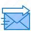 blue, contact, email, envelope, letter, message, send 