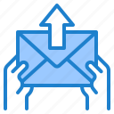 blue, contact, email, envelope, letter, message, send