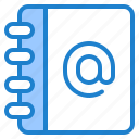 blue, book, contact, email, envelope, mail, message 