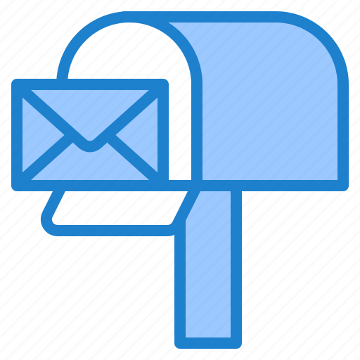Blue, contact, email, inbox, letter, mail, mailbox icon - Download on Iconfinder