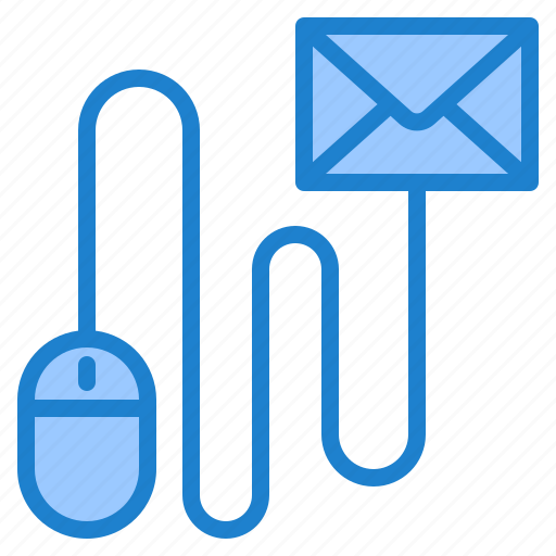 Blue, click, computer, contact, email, mail, mouse icon - Download on Iconfinder