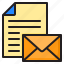 colorline, contact, email, envelope, letter, message, send 