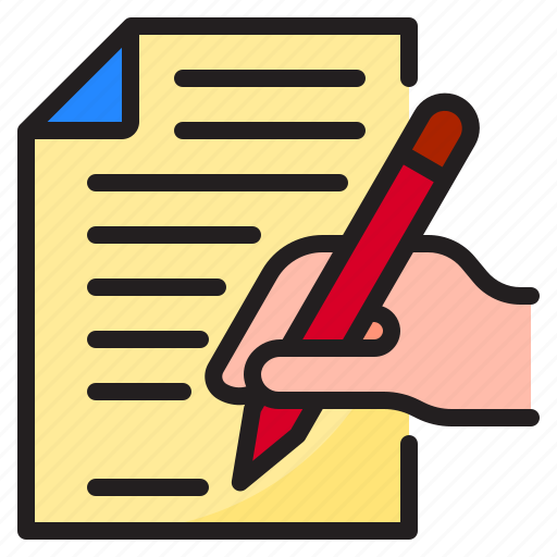 Agreement, colorline, contact, contract, document, pen, signature icon - Download on Iconfinder