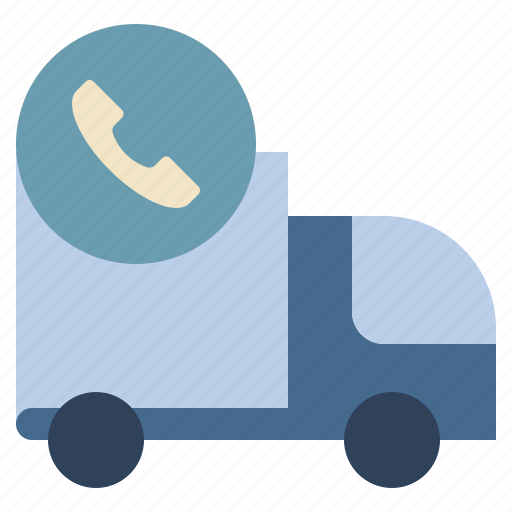 Call, contact, delivery, truck, services, customer icon - Download on Iconfinder