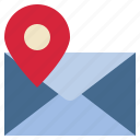 envelope, contact, gps, pin, address, services