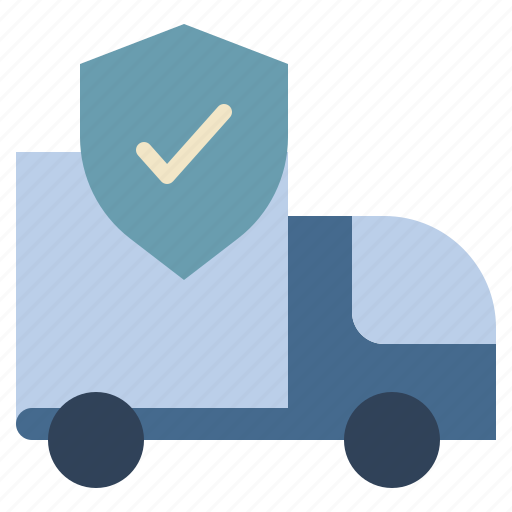 Protect, shield, delivery, customer, services, truck, check icon - Download on Iconfinder