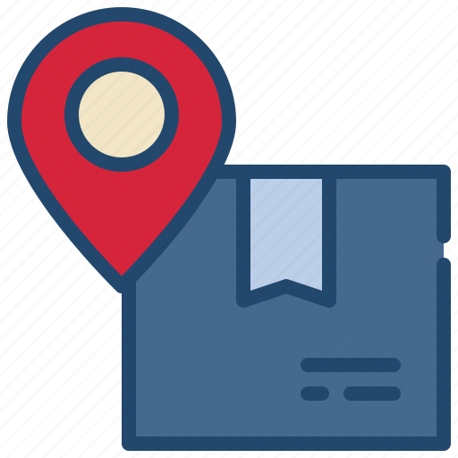 Box, gps, pin, delivery, customer, services icon - Download on Iconfinder