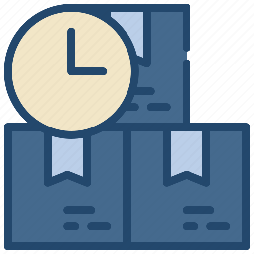 Delivery, stack, box, time, goods, services icon - Download on Iconfinder
