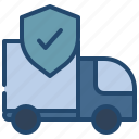 protect, shield, delivery, customer, services, truck, check