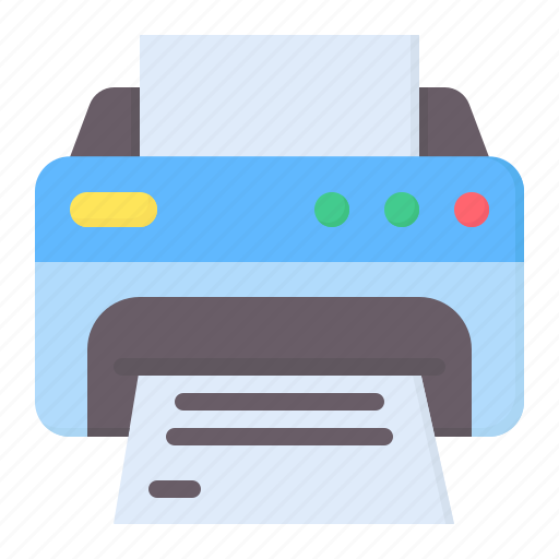 Printer, print, printing, electronics, ink, paper, technology icon - Download on Iconfinder