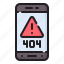 error, warning, communications, screen, smartphone 