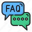 faq, text, chat, box, answer, conversation, communications, talk 