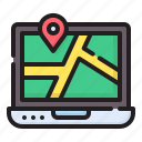 gps, position, pin, signal, check, map, maps and location