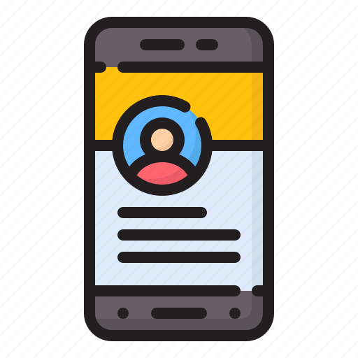 Profile, people, edit, data, archive, communications icon - Download on Iconfinder