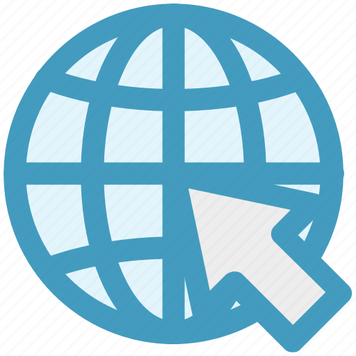 Arrow, circle, earth, global, map, world, world globe icon - Download on Iconfinder