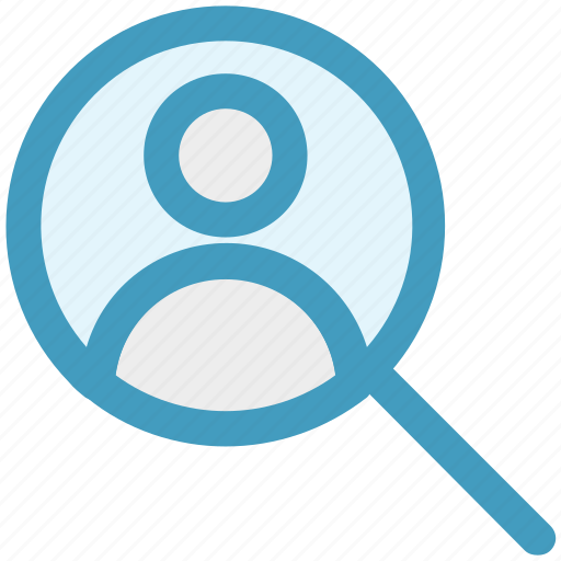 Business, human, magnifier glass, man, search, searching man, user icon - Download on Iconfinder
