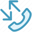 arrows, calling, connection, incoming call, phone, smartphone, telephone 